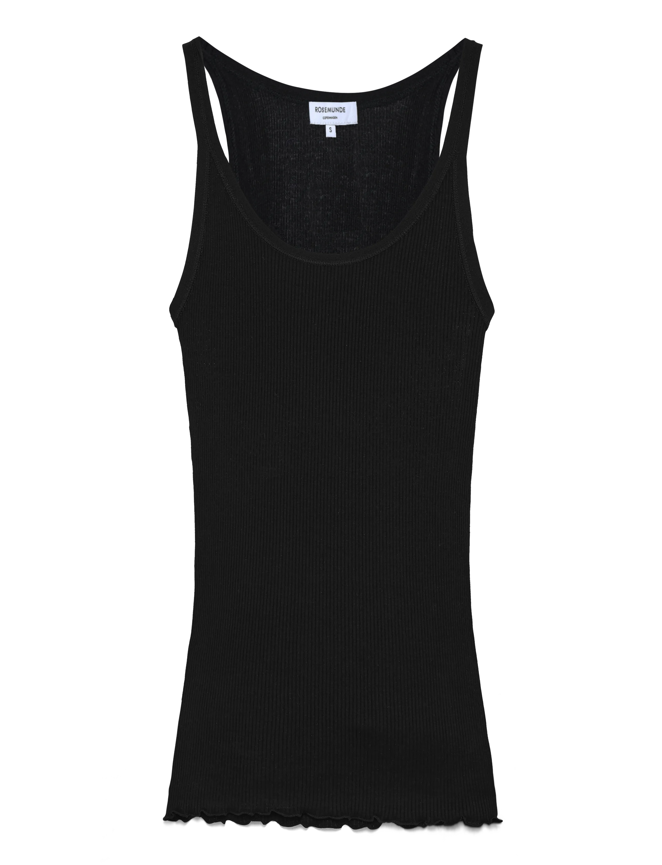 Rosemunde Rwbelle Silk U-Neck Strap Elastic Top, XL, T-shirts & Oberteile, Schwarz - Sleeveless, Frauen