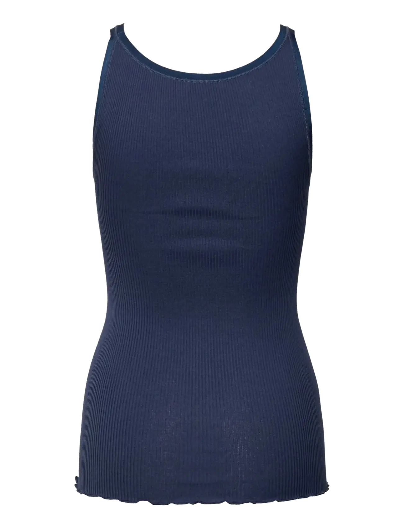 Rosemunde - RWBelle Silk U-neck Strap Elastic Top - Ärmellose tops - dark denim - 2