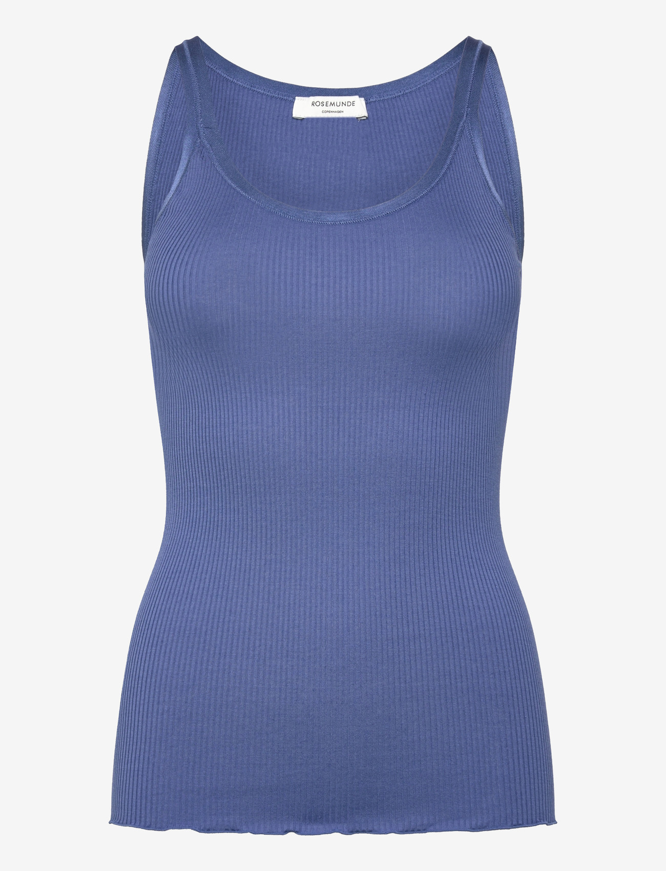 Rosemunde - RWBelle Silk U-neck Strap Elastic T - tanktops - dutch blue - 1