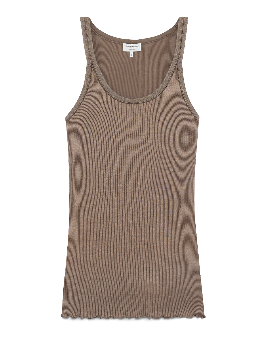 Rosemunde - RWBelle Silk U-neck Strap Elastic T - varrukateta topid - falcon - 1