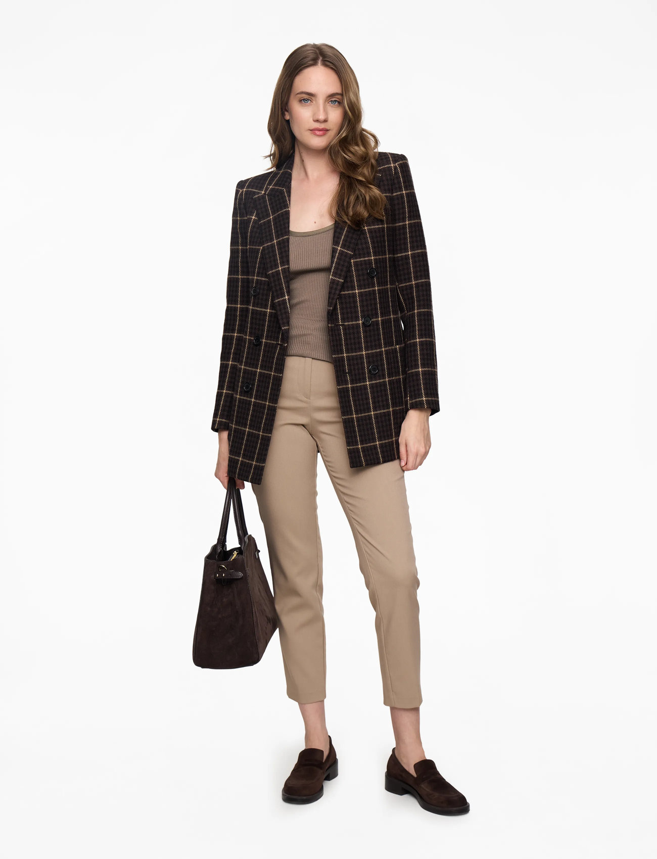 Rosemunde - RWBelle Silk U-neck Strap Elastic T - Ärmellose tops - falcon - 1