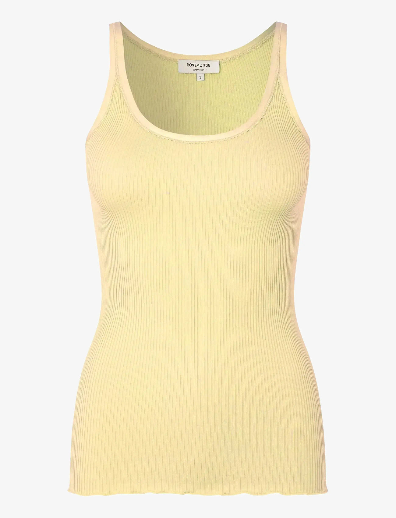 Rosemunde - RWBelle Silk U-neck Strap Elastic T - Ärmellose tops - flan - 0