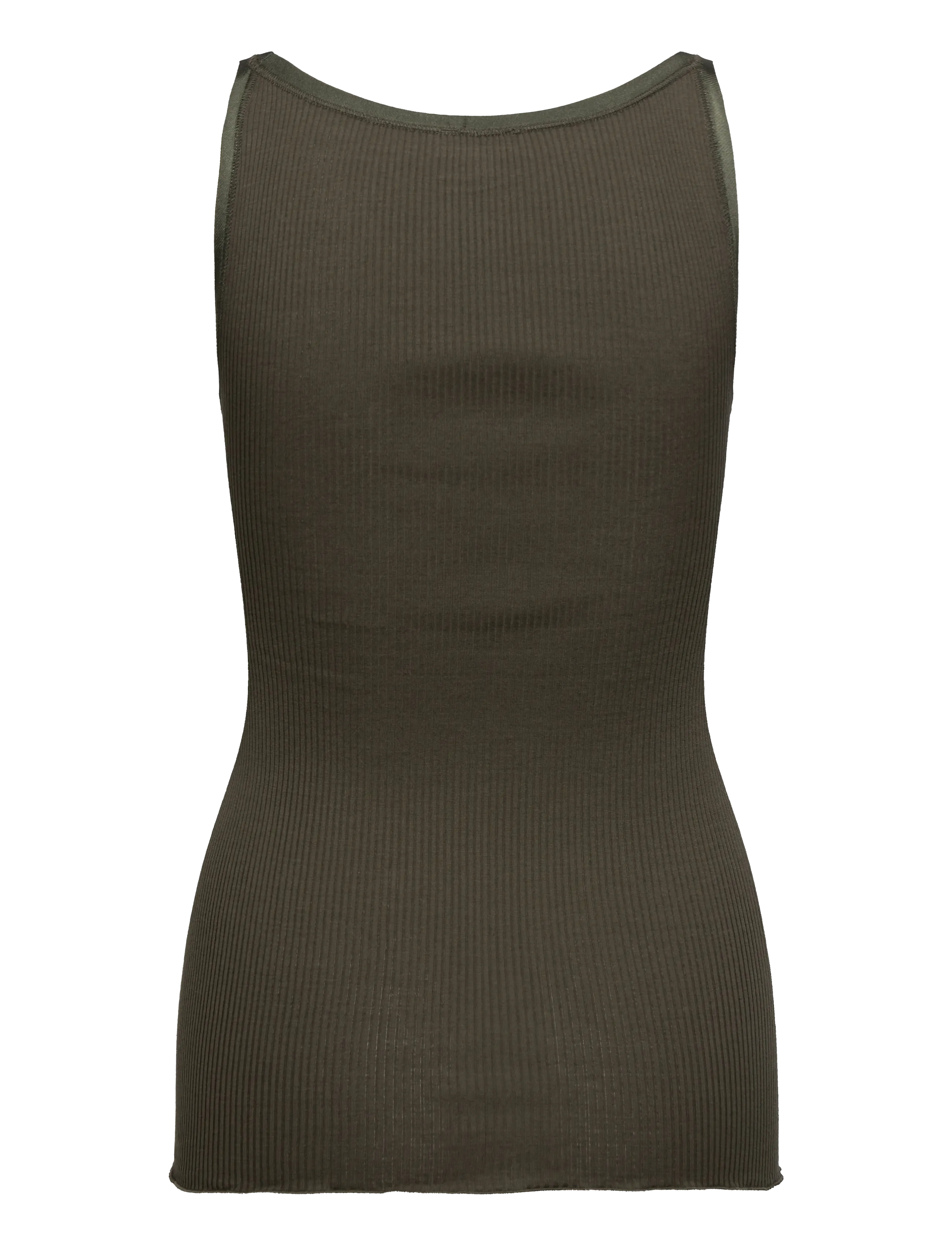 Rosemunde - RWBelle Silk U-neck Strap Elastic Top - tanktops - forrest night - 1