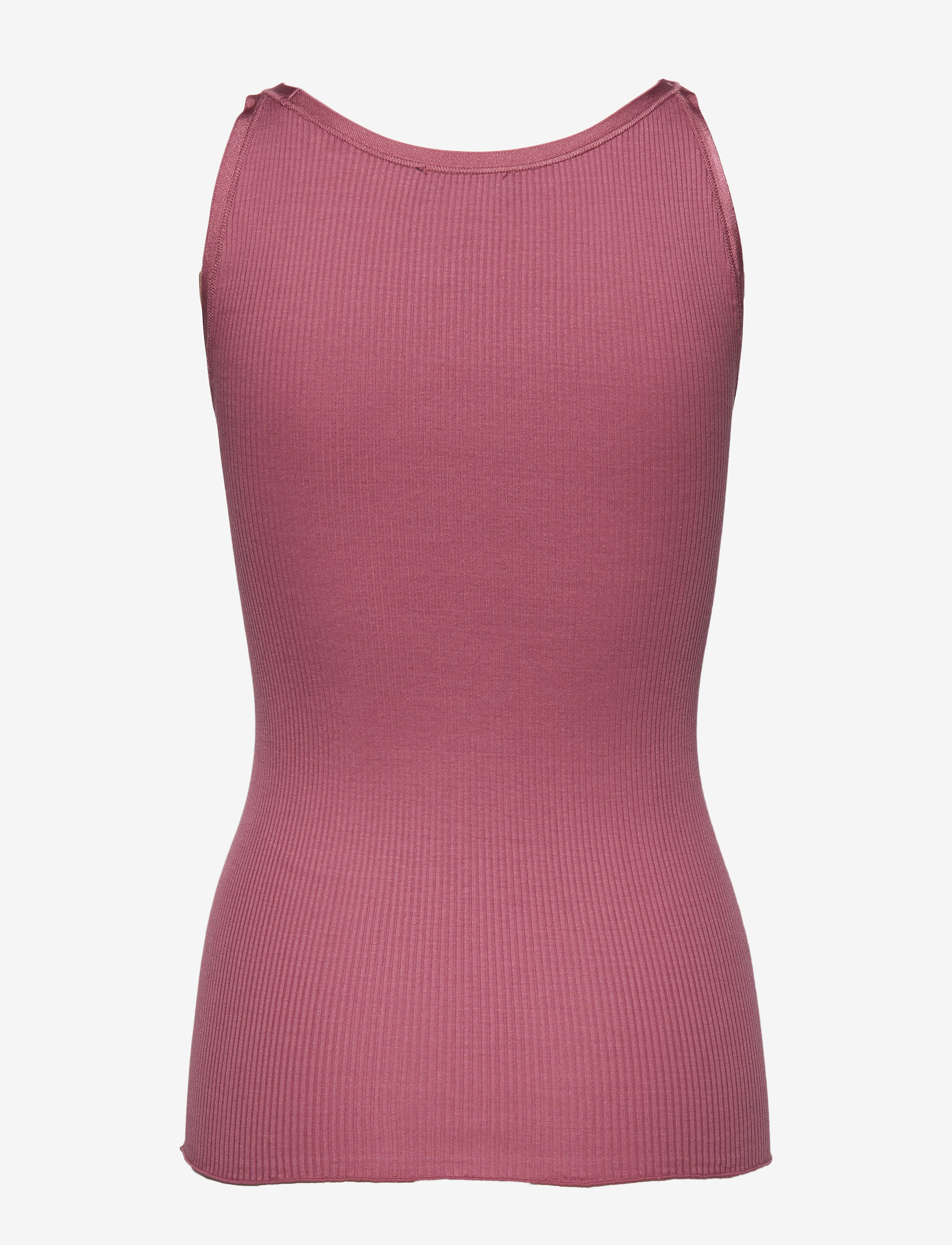 Rosemunde - RWBelle Silk U-neck Strap Elastic T - Ärmellose tops - mesa rose - 1