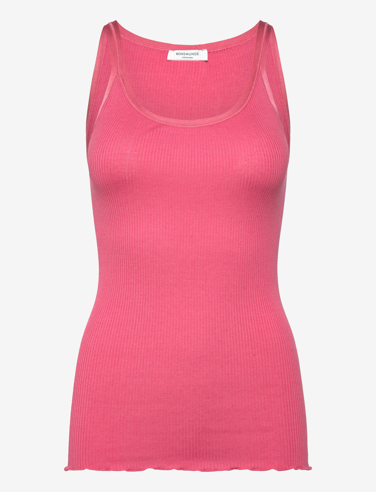 Rosemunde - RWBelle Silk U-neck Strap Elastic T - tanktops - rapture rose - 1