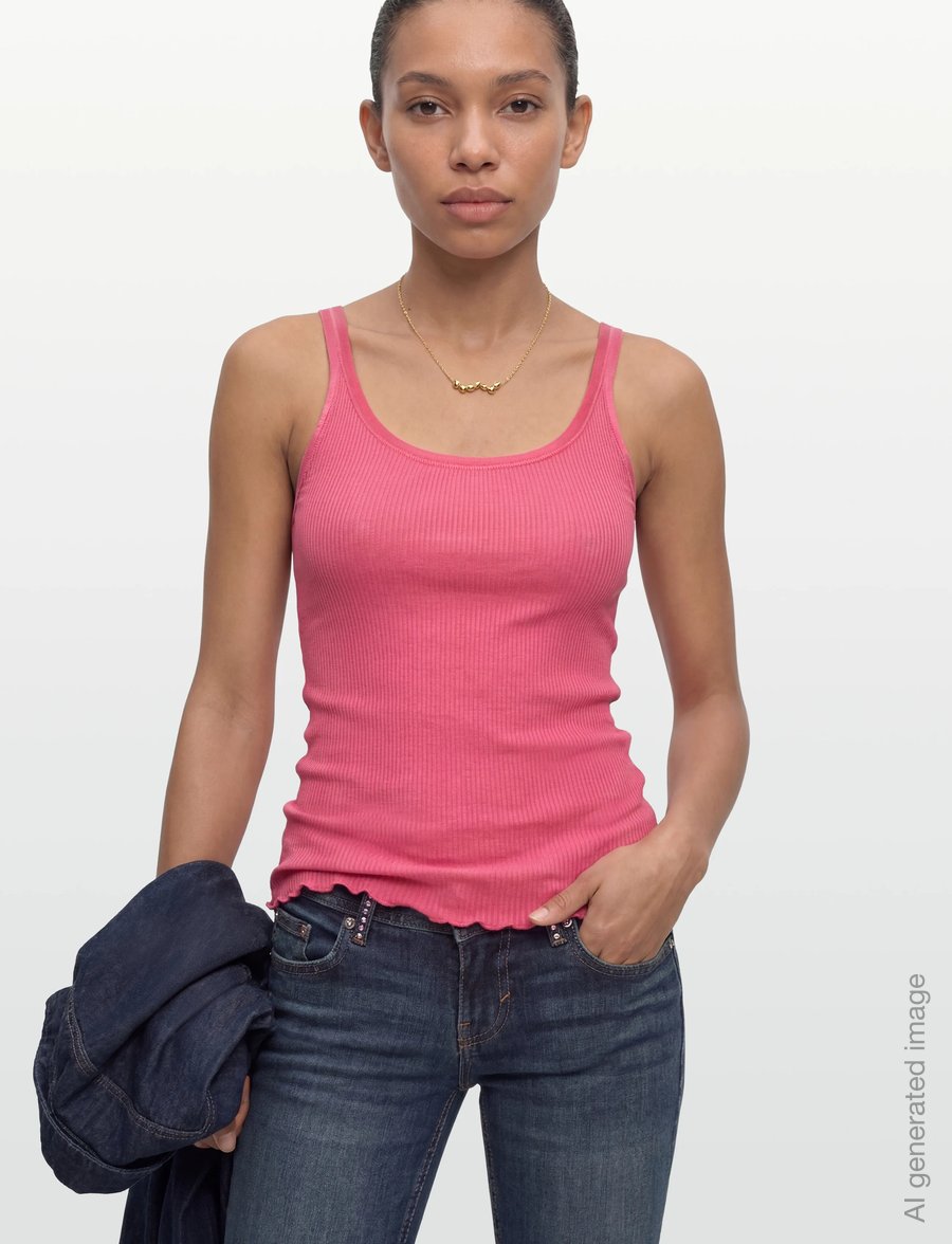 Rosemunde - RWBelle Silk U-neck Strap Elastic T - Ärmellose tops - rapture rose - 3