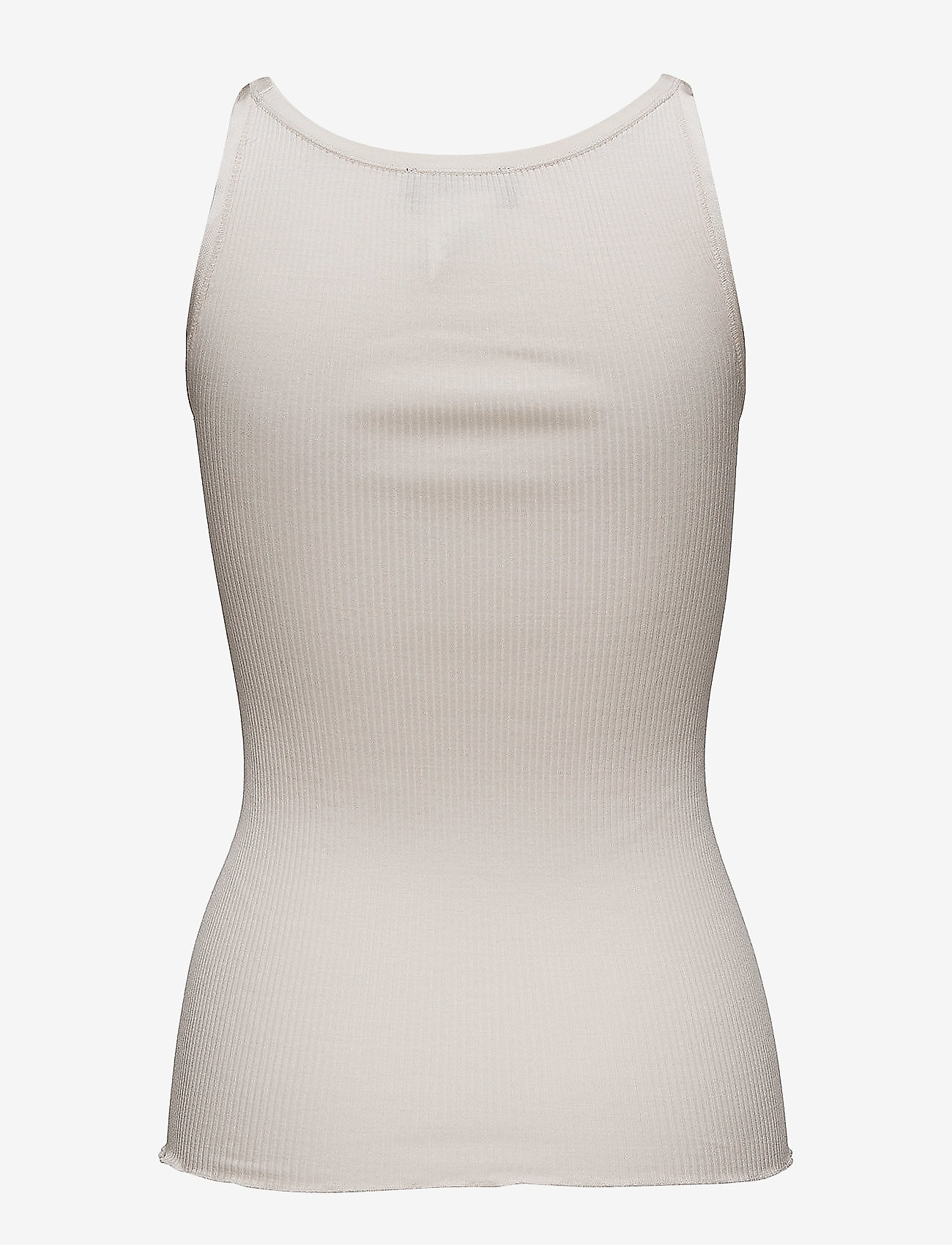 Rosemunde - RWBelle Silk U-neck Strap Elastic Top - hihattomat paidat - soft powder - 1
