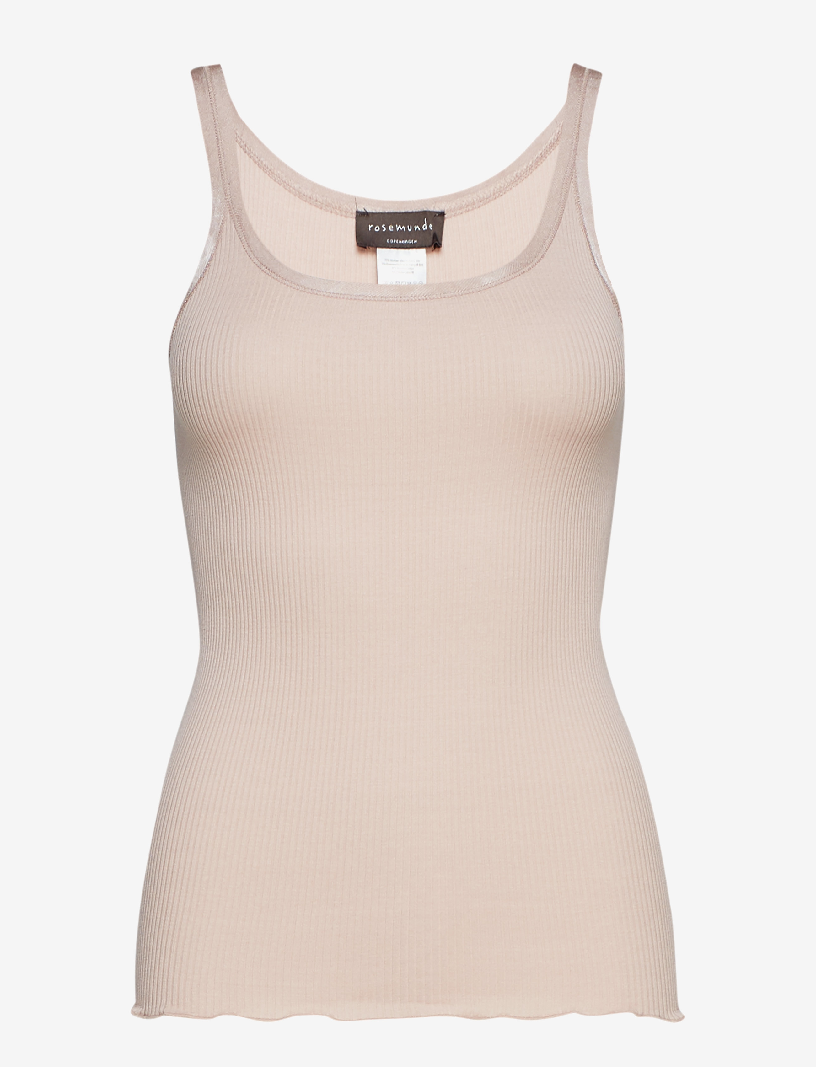 Rosemunde Silk top w/ elastic band - Clothing - VINTAGE POWDER / pink/rose