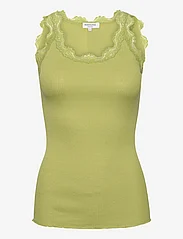Rosemunde - Silk top w/ lace - mouwloze tops - avokado green - 0