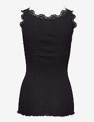 Rosemunde - Silk top w/ lace - sleeveless tops - black - 2