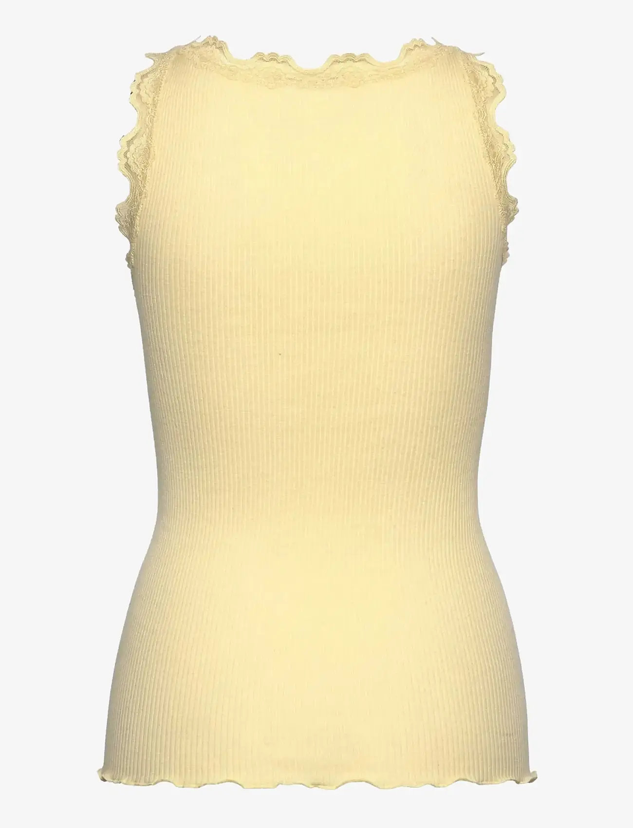 Rosemunde - RWBabette Silk SL U-neck Long Lace - tanktops - flan - 2