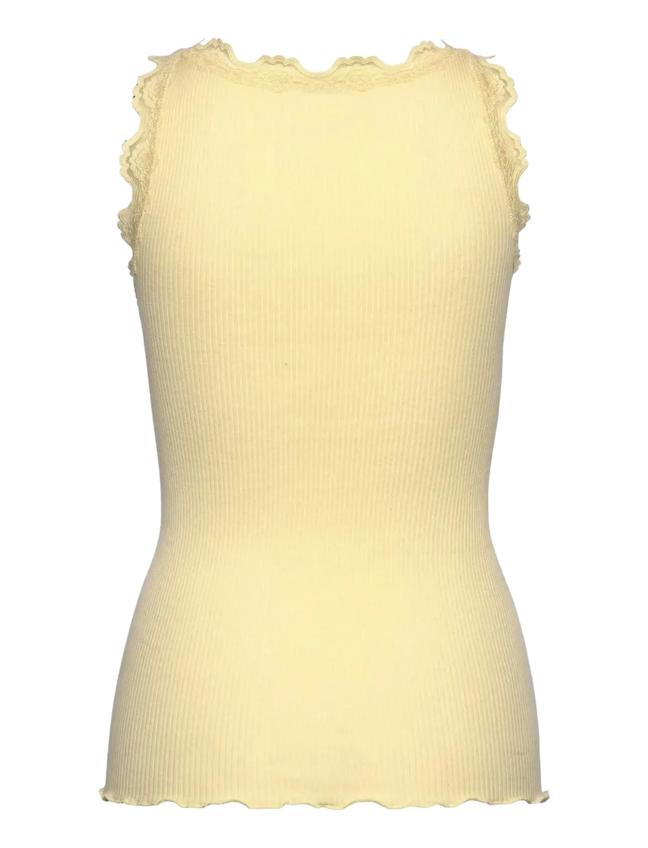 Rosemunde - RWBabette Silk SL U-neck Long Lace - Ärmellose tops - flan - 2