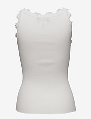 Rosemunde - Silk top w/ lace - linnen - new white - 2