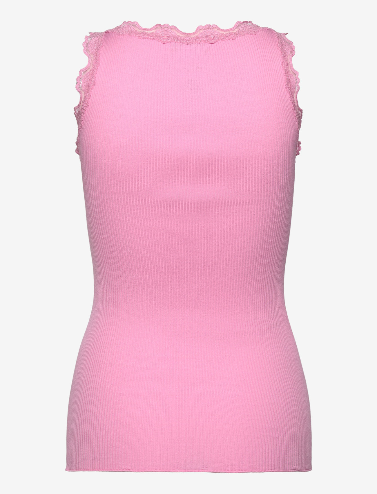 Rosemunde - RWBabette SL U-neck Long Lace Top - tanktops - prism pink - 2