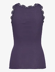 Rosemunde - Silk top w/ lace - mouwloze tops - purple velvet - 1