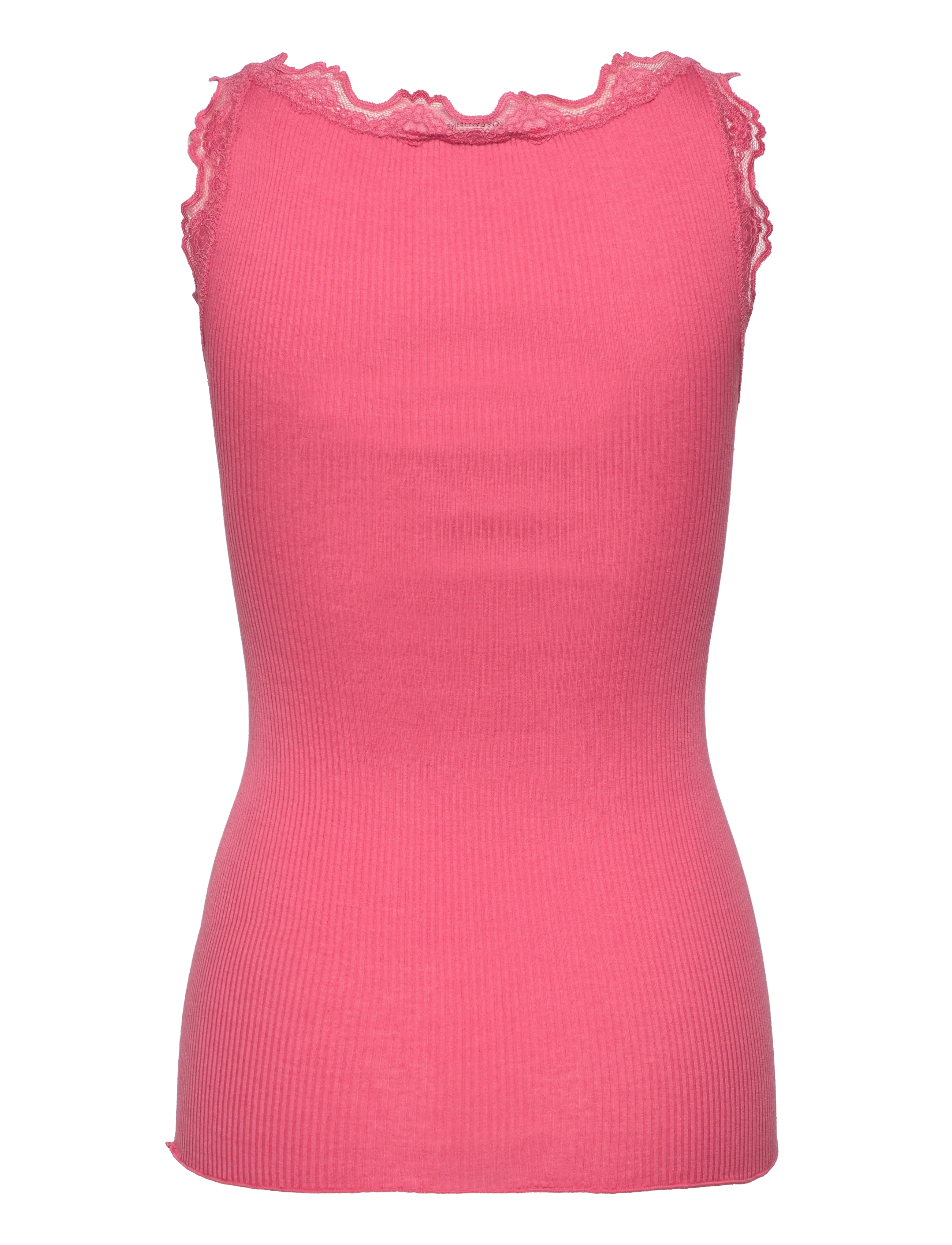 Rosemunde - RWBabette Silk SL U-neck Long Lace - linnen - rapture rose - 2