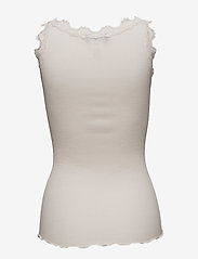 Rosemunde - Silk top w/ lace - sleeveless tops - soft powder - 1