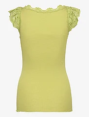 Rosemunde - Silk top w/ lace - mouwloze tops - avokado green - 1
