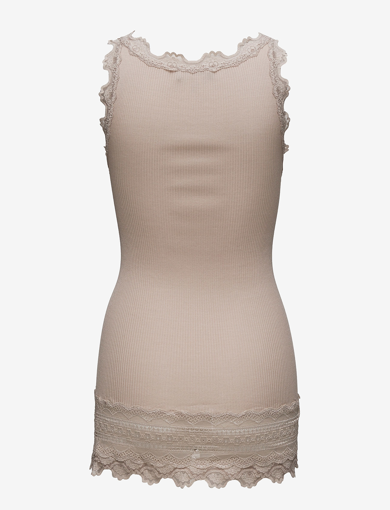 Rosemunde - Silk top w/ lace - cacao - 1