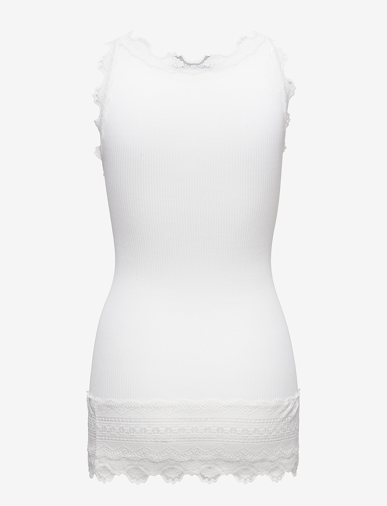 Rosemunde - Silk top w/ lace - new white - 1