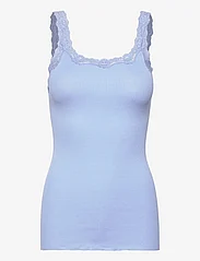 Rosemunde - Silk top w/ lace - laveste priser - blue heaven - 0