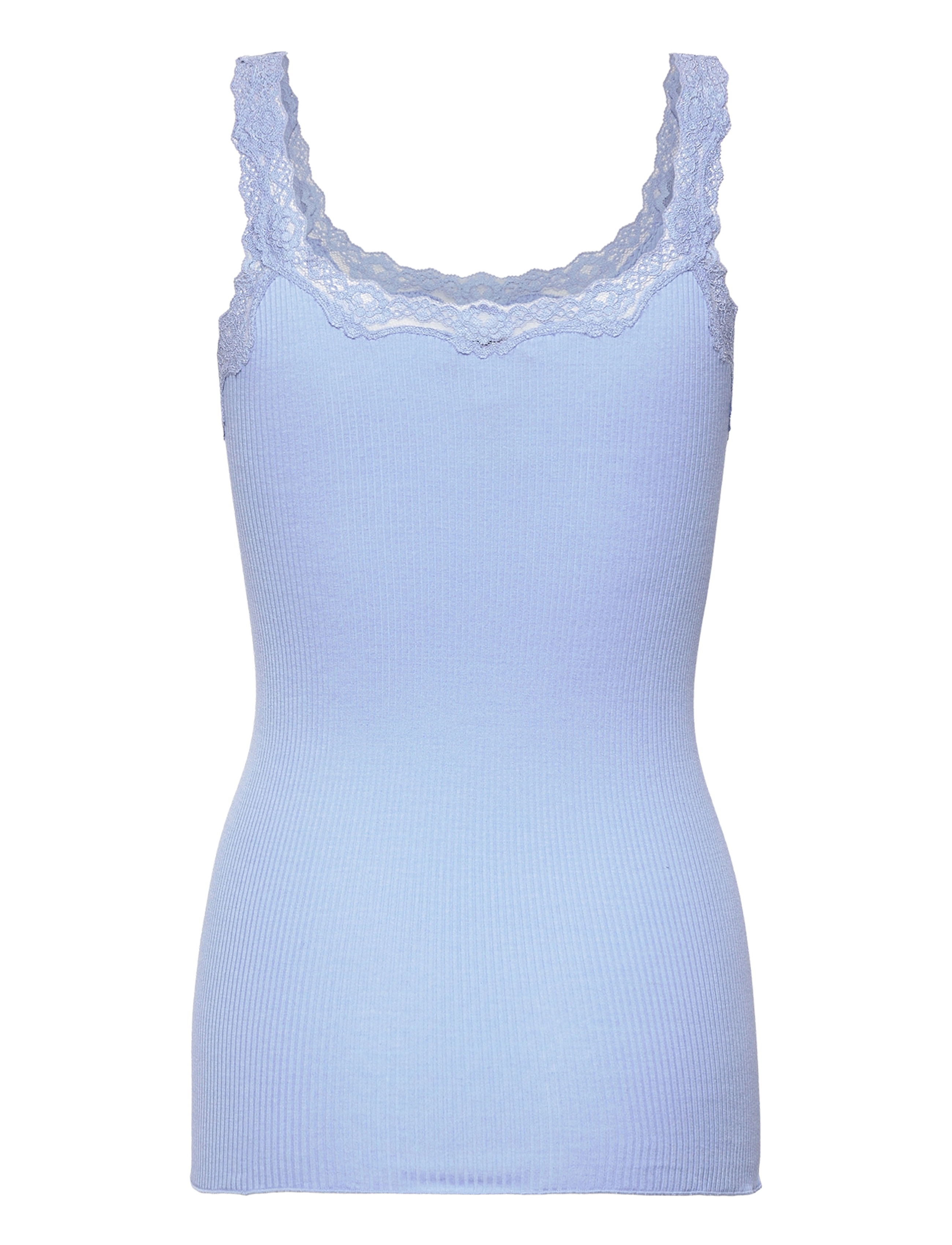 Rosemunde - RWBabette Silk SL Deep Back Lace To - topy bez rękawów - blue heaven - 2