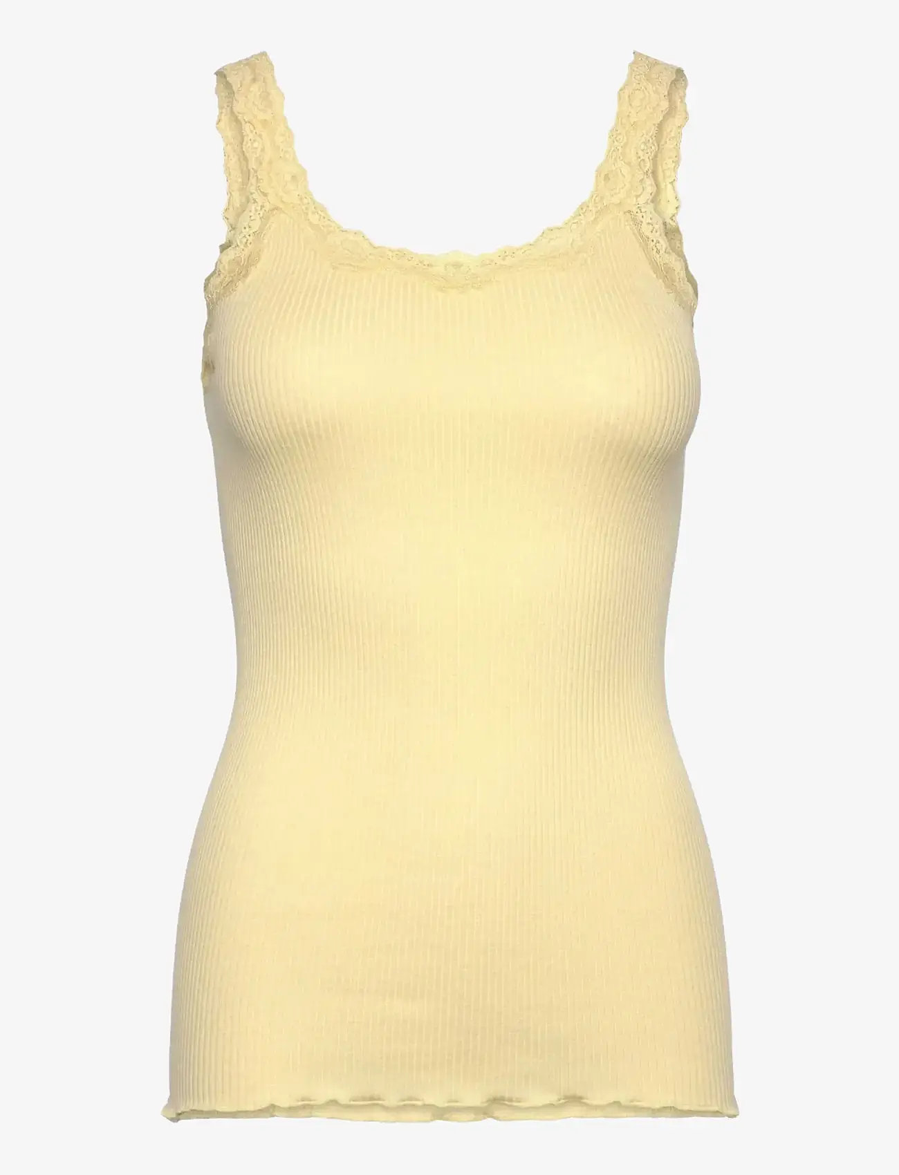 Rosemunde - RWBabette Silk SL Deep Back Lace Top - tanktops - flan - 1