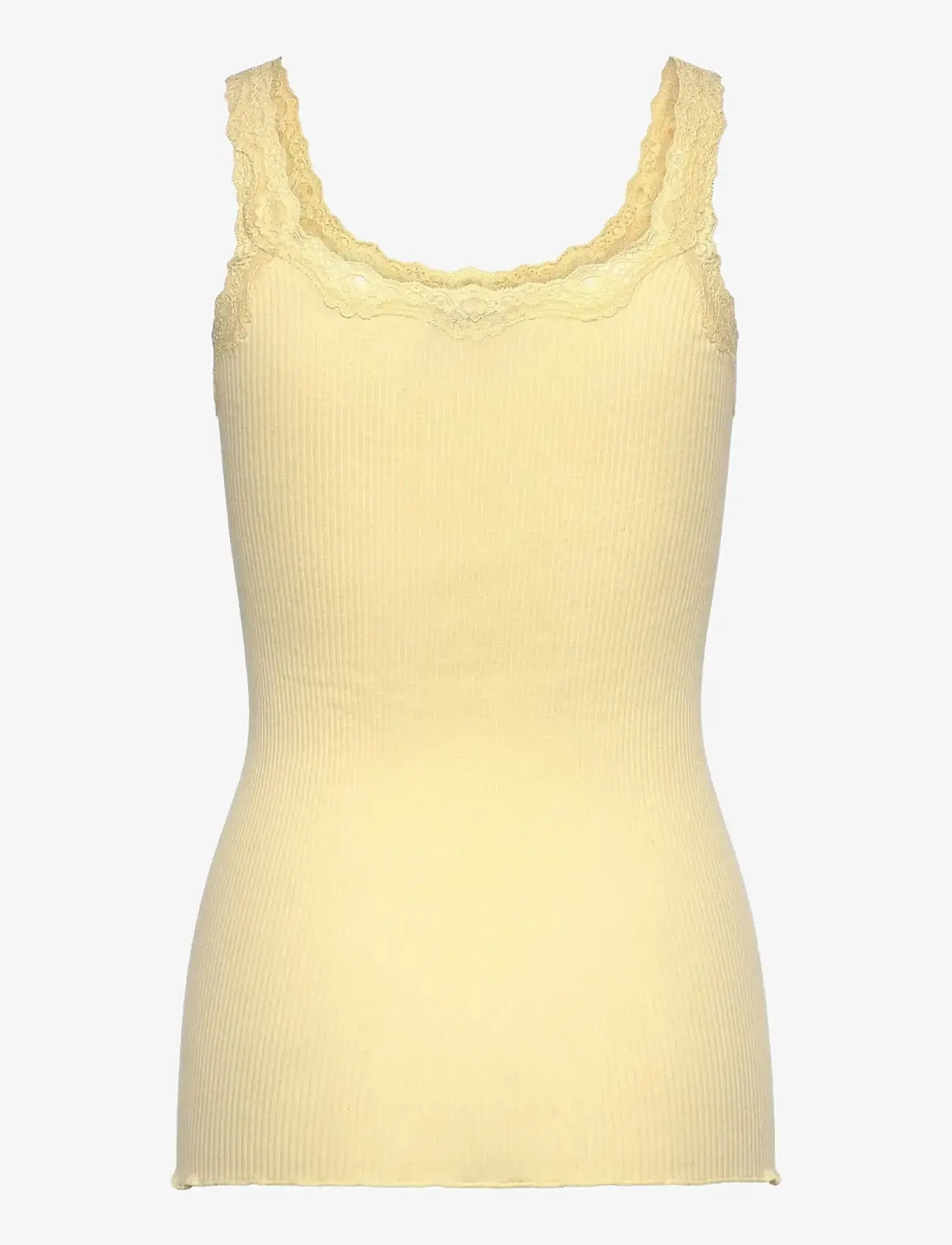 Rosemunde - RWBabette Silk SL Deep Back Lace Top - tanktops - flan - 2