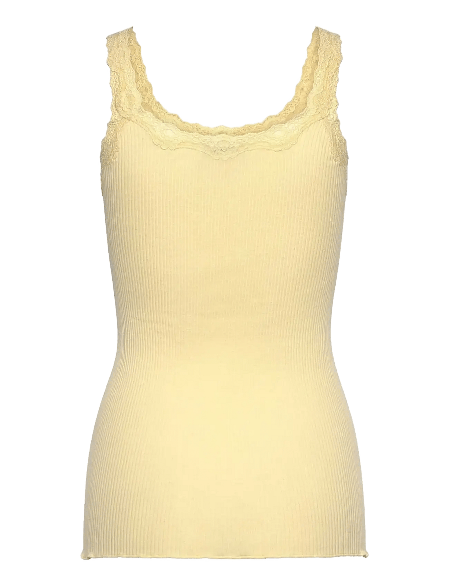 Rosemunde - RWBabette Silk SL Deep Back Lace To - Ärmellose tops - flan - 2