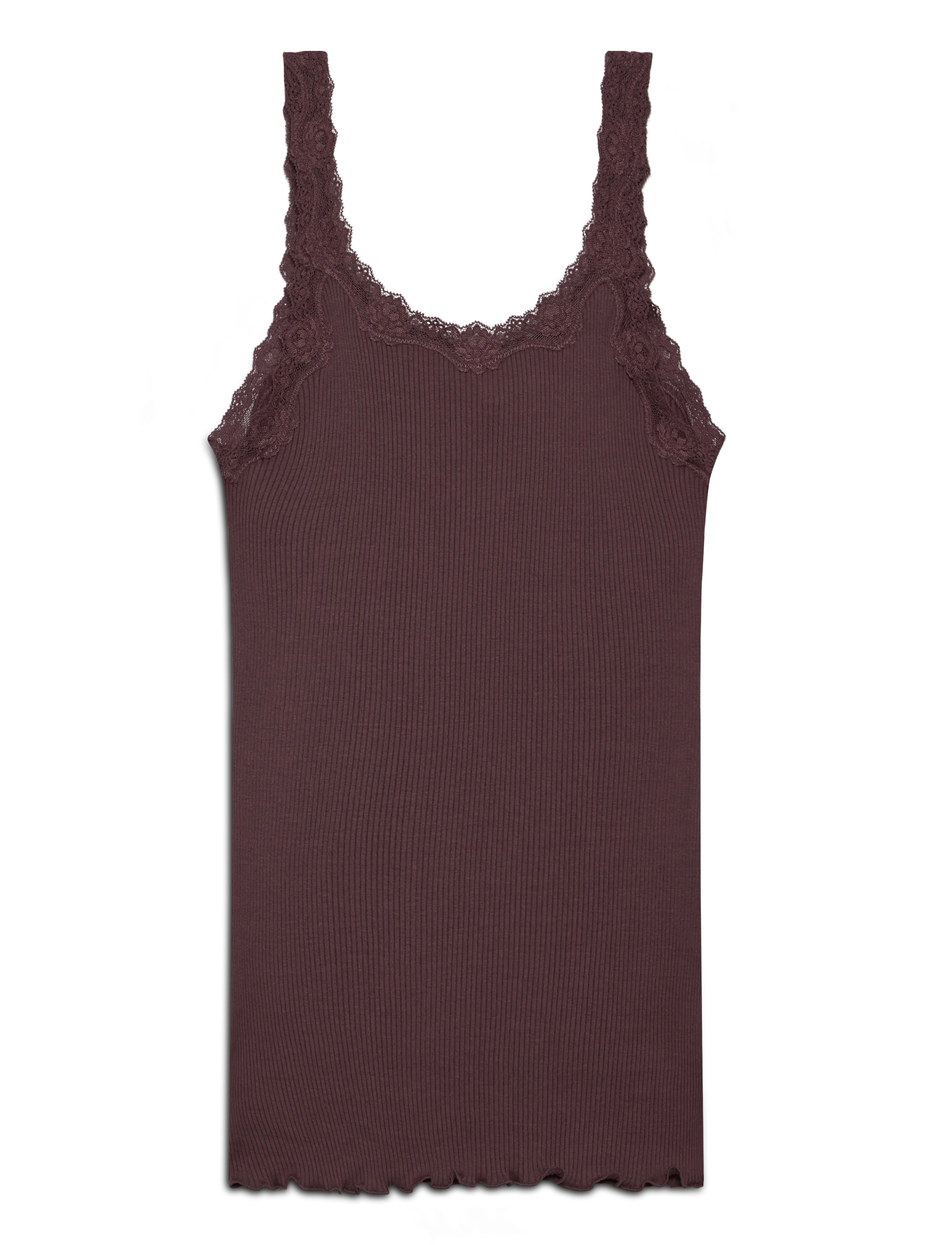 RWBabette Silk SL Deep Back Lace To - FUDGE