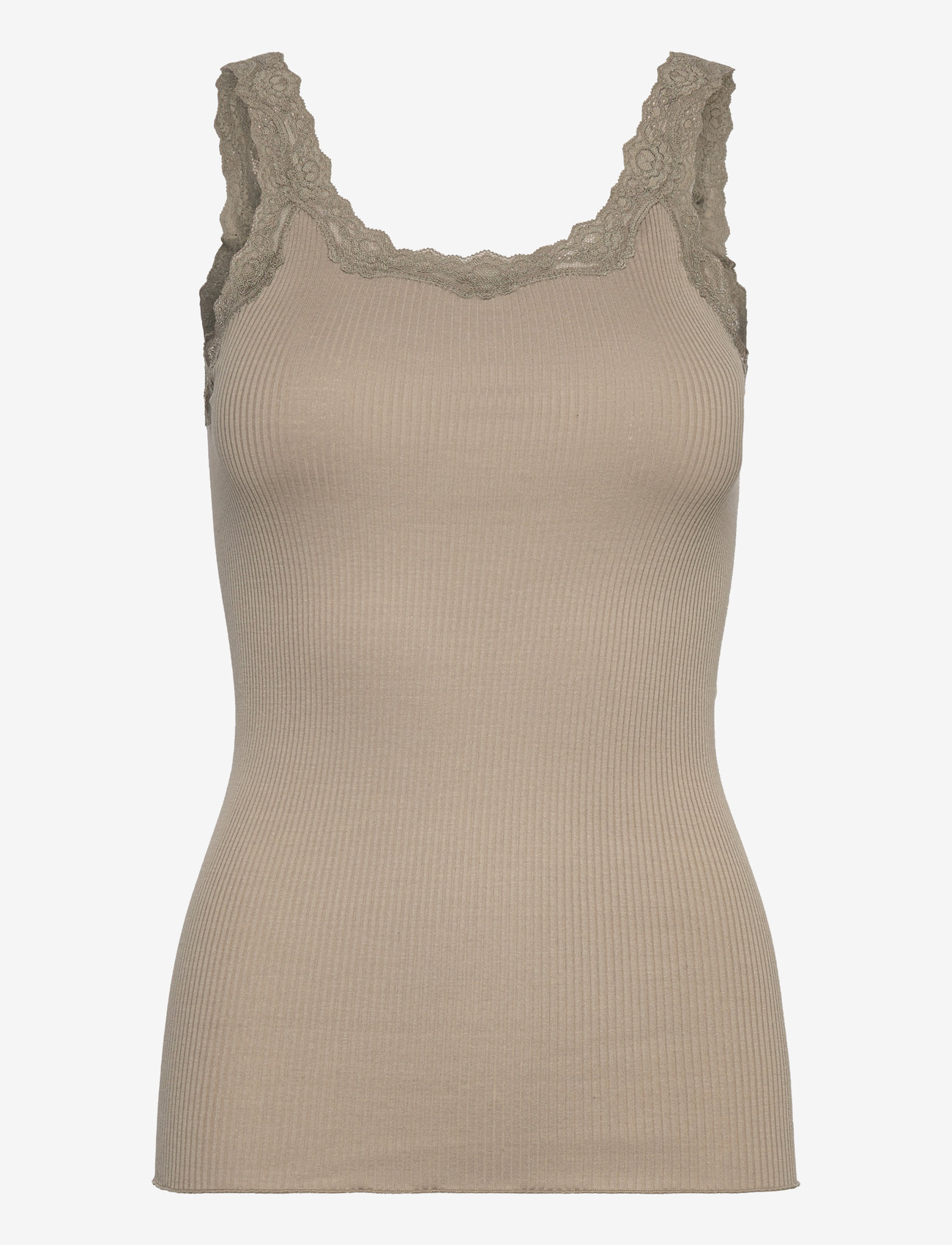 Rosemunde - RWBabette Silk SL Deep Back Lace To - linnen - laurel oak - 1