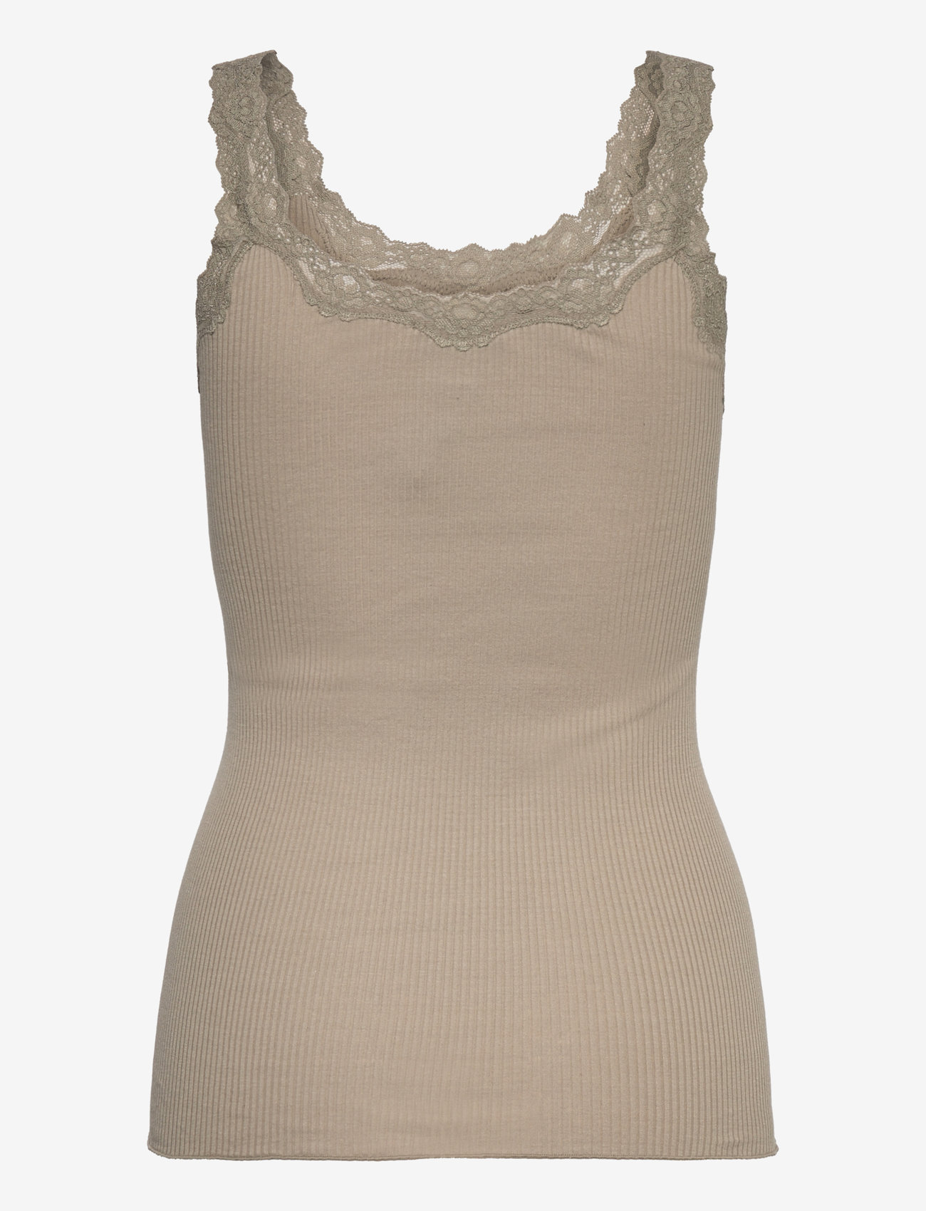 Rosemunde - RWBabette Silk SL Deep Back Lace To - linnen - laurel oak - 2