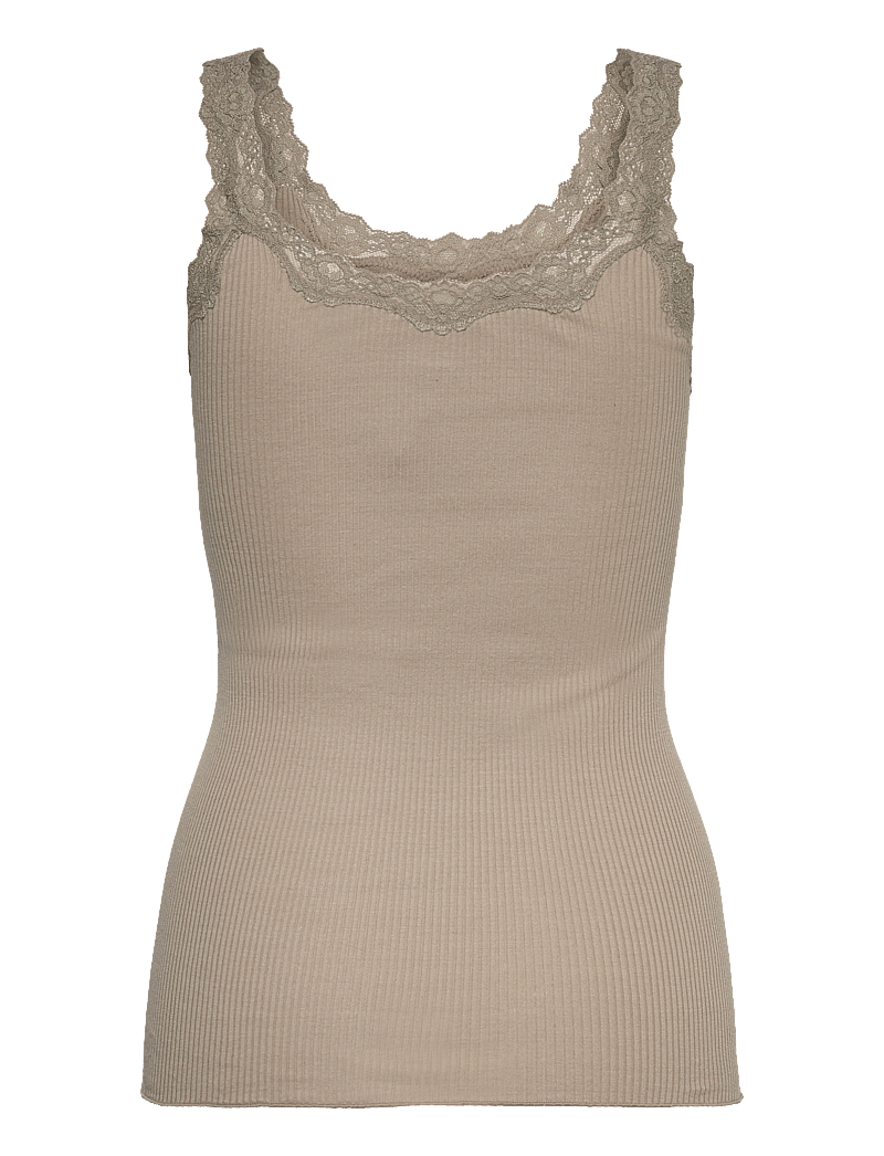 Rosemunde - RWBabette Silk SL Deep Back Lace To - linnen - laurel oak - 2