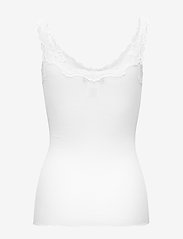 Rosemunde - Silk top w/ lace - topi bez piedurknēm - new white - 1
