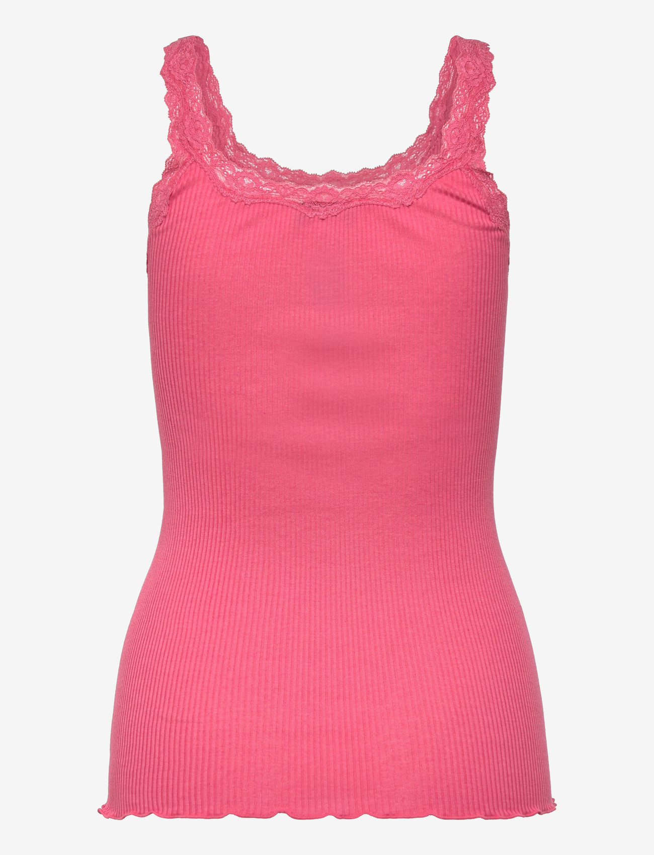 Rosemunde - RWBabette Silk SL Deep Back Lace Top - tanktops - rapture rose - 2