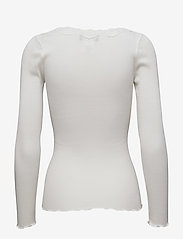 Silk t-shirt w/ lace - NEW WHITE