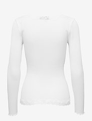 Rosemunde - Silk cardigan w/ lace - gebreide vesten - new white - 1