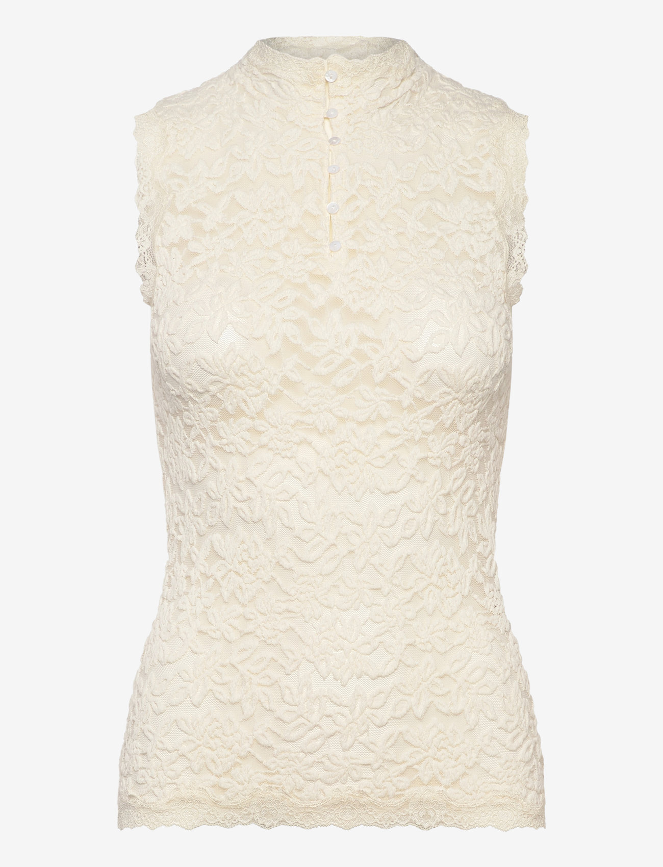 Rosemunde - RWDelicia SL Regular Top - linnen - cloud dancer - 0