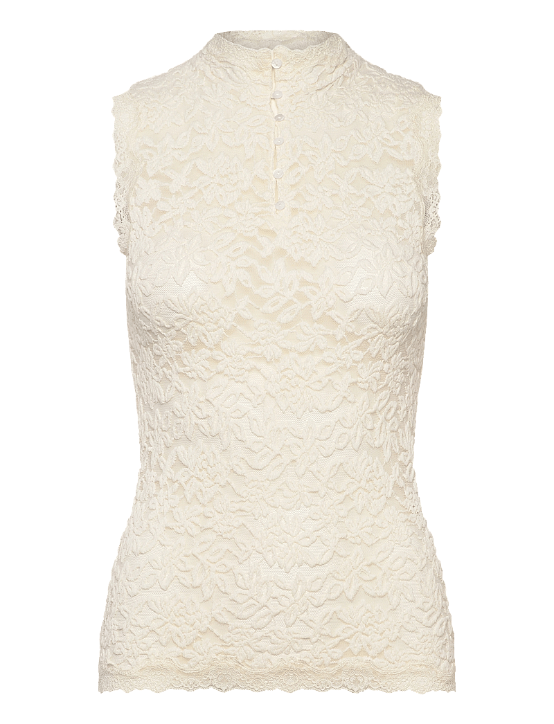 Rosemunde - RWDelicia SL Regular Top - linnen - cloud dancer - 0