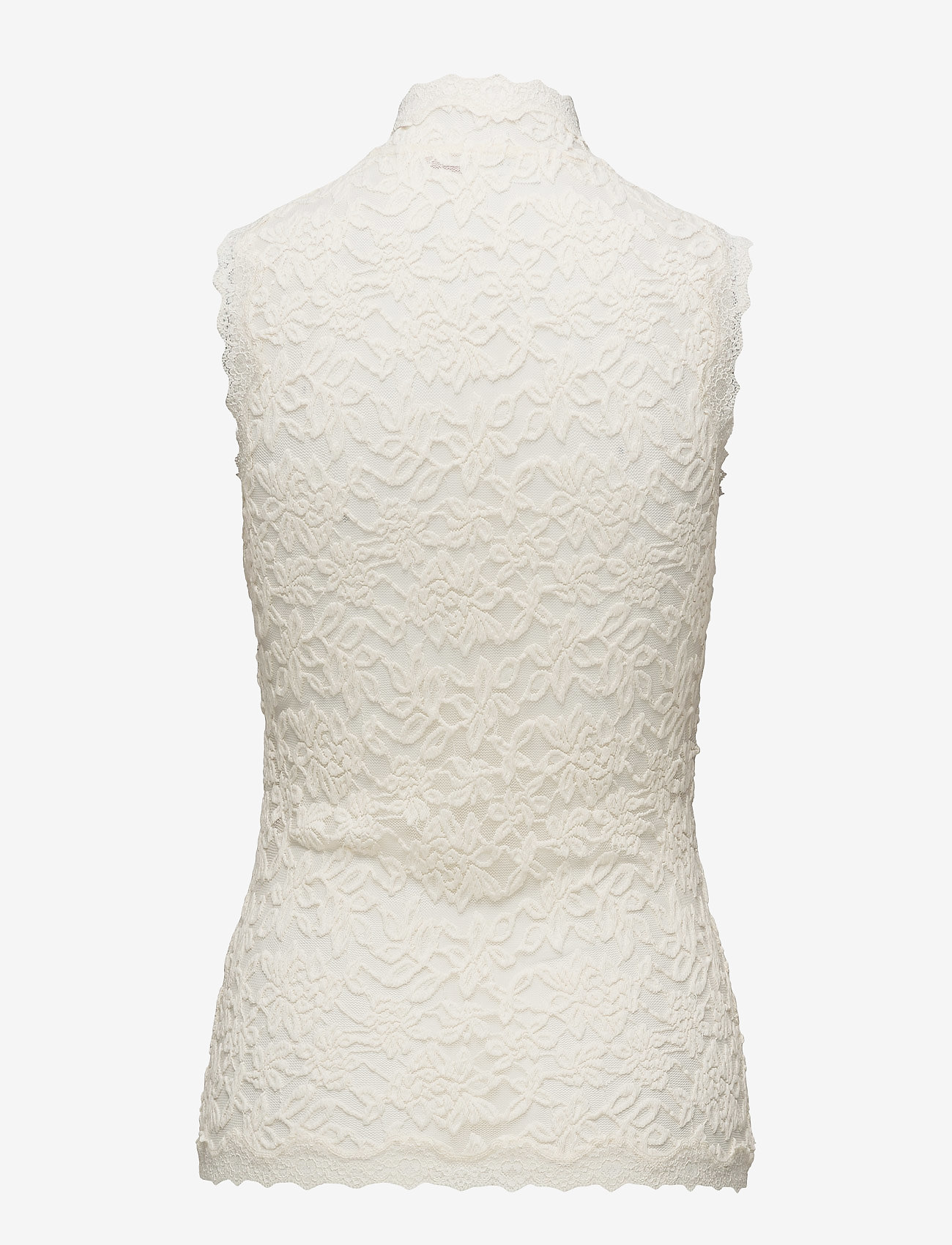 Rosemunde - Full lace top w/ buttons - mouwloze tops - ivory - 1