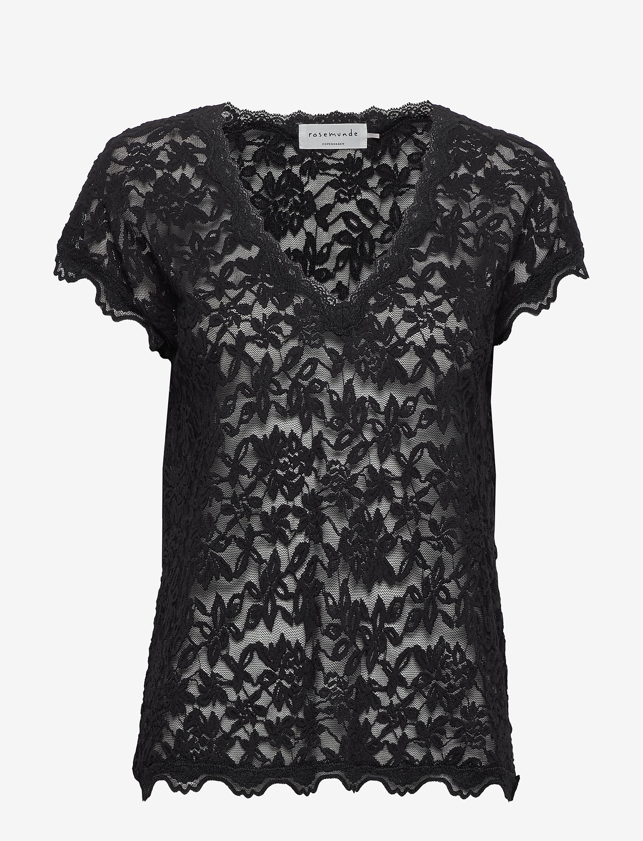 Rosemunde - T-shirt ss - t-skjorter - black - 0