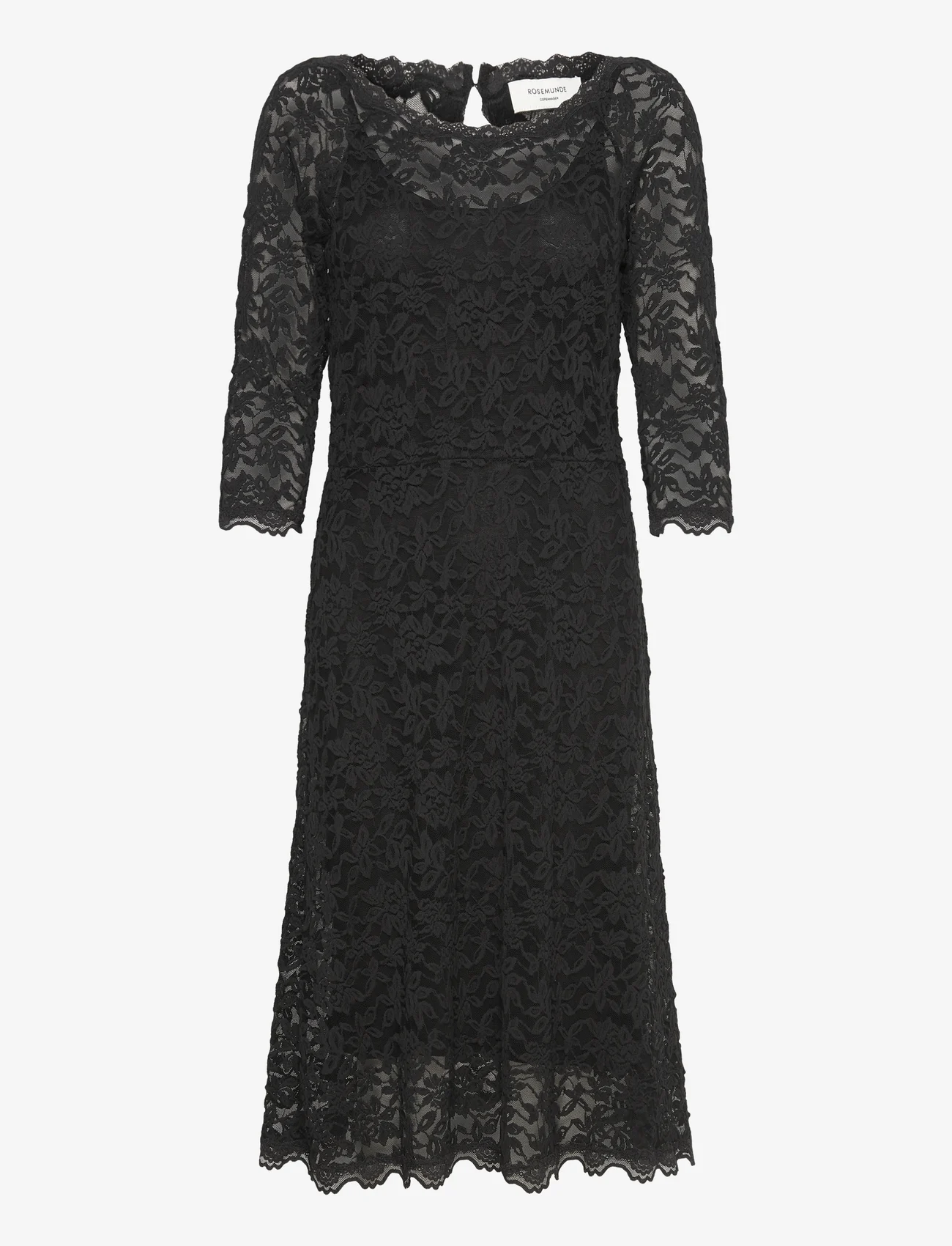 Rosemunde - Dress - spetsklänningar - black - 0
