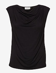Rosemunde - Viscose t-shirt - linnen - black - 0