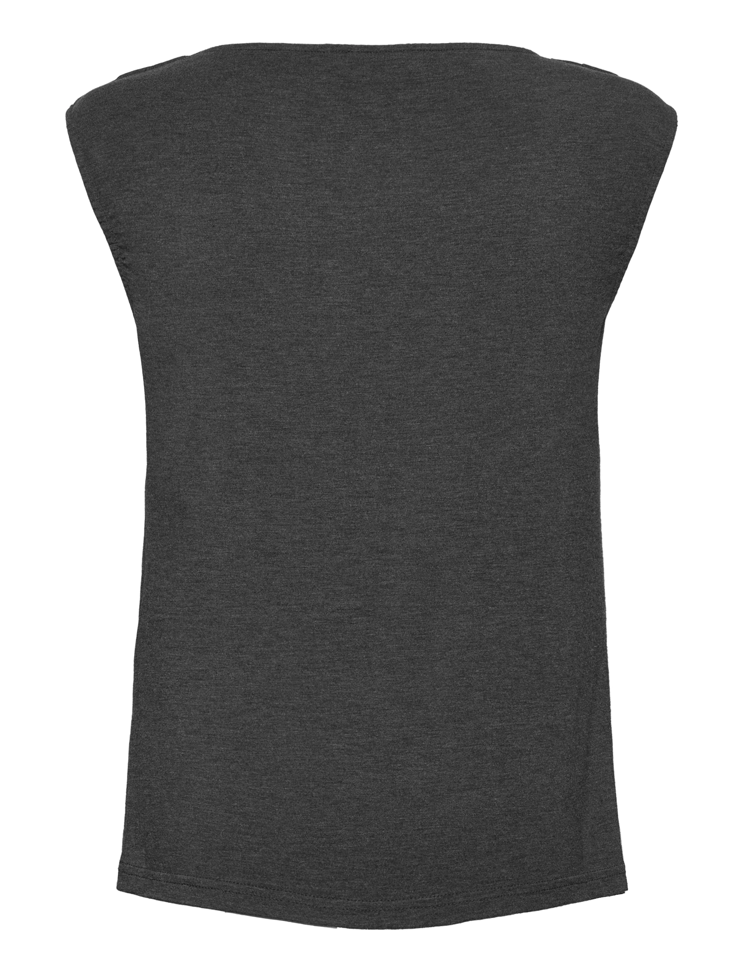 Rosemunde - RWBiarritz SS Waterfall T-shirt - t-skjorter - dark grey melange - 1