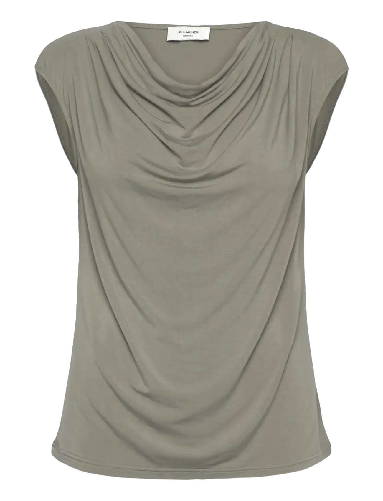 Rosemunde RWBiarritz SS Waterfall T-shirt - Drabužiai - DRIED SAGE / khaki/green