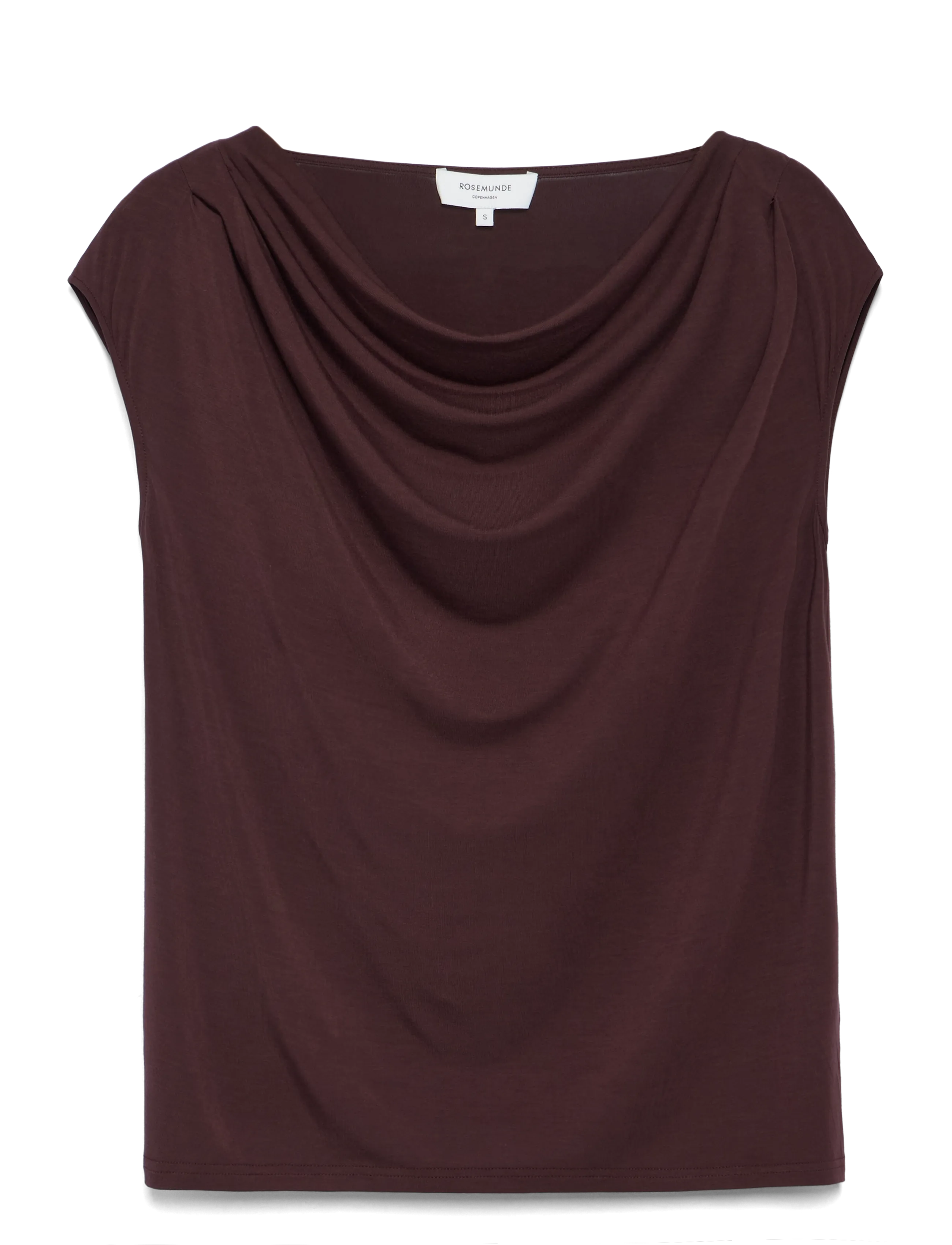 Rosemunde RWBiarritz SS Waterfall T-shirt - Tøj - FUDGE / brown