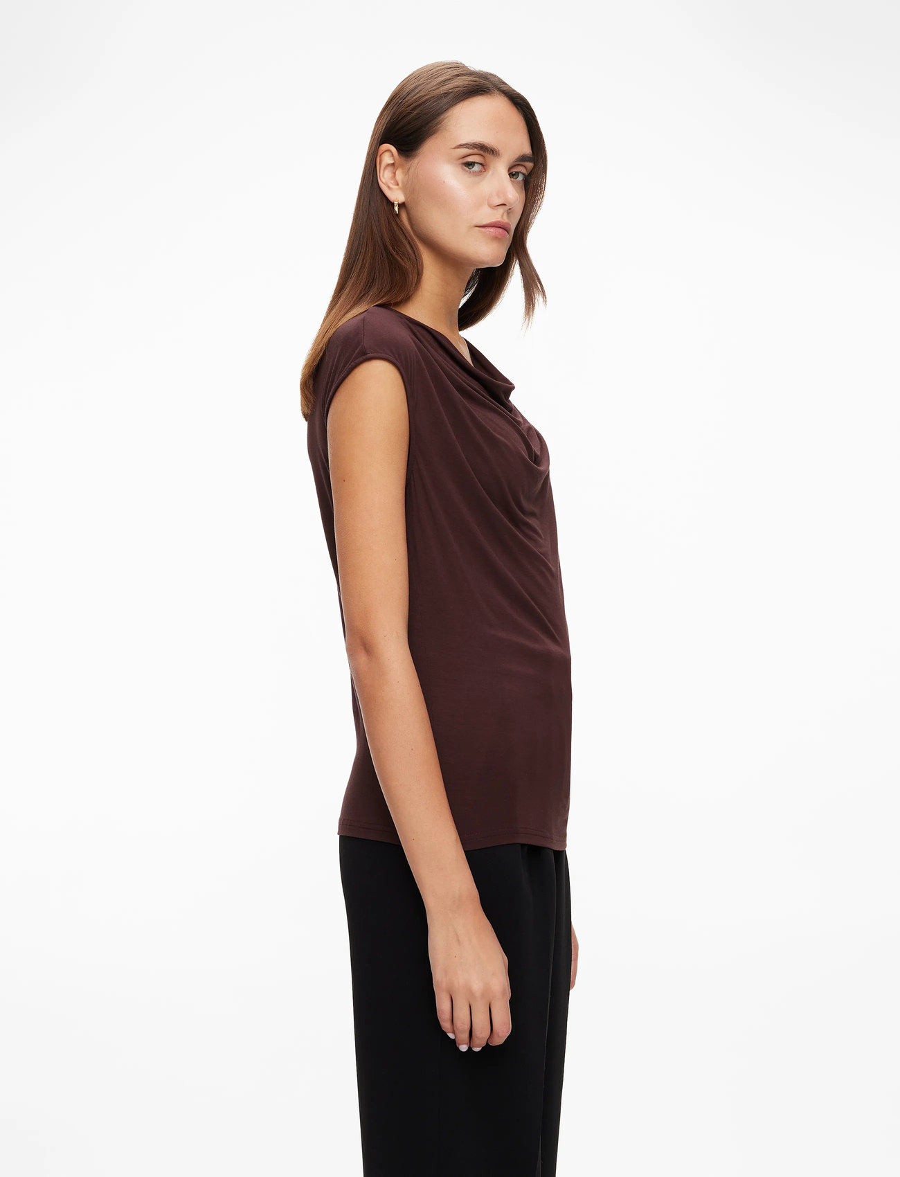 Rosemunde - RWBiarritz SS Waterfall T-shirt - t-särgid - fudge - 3