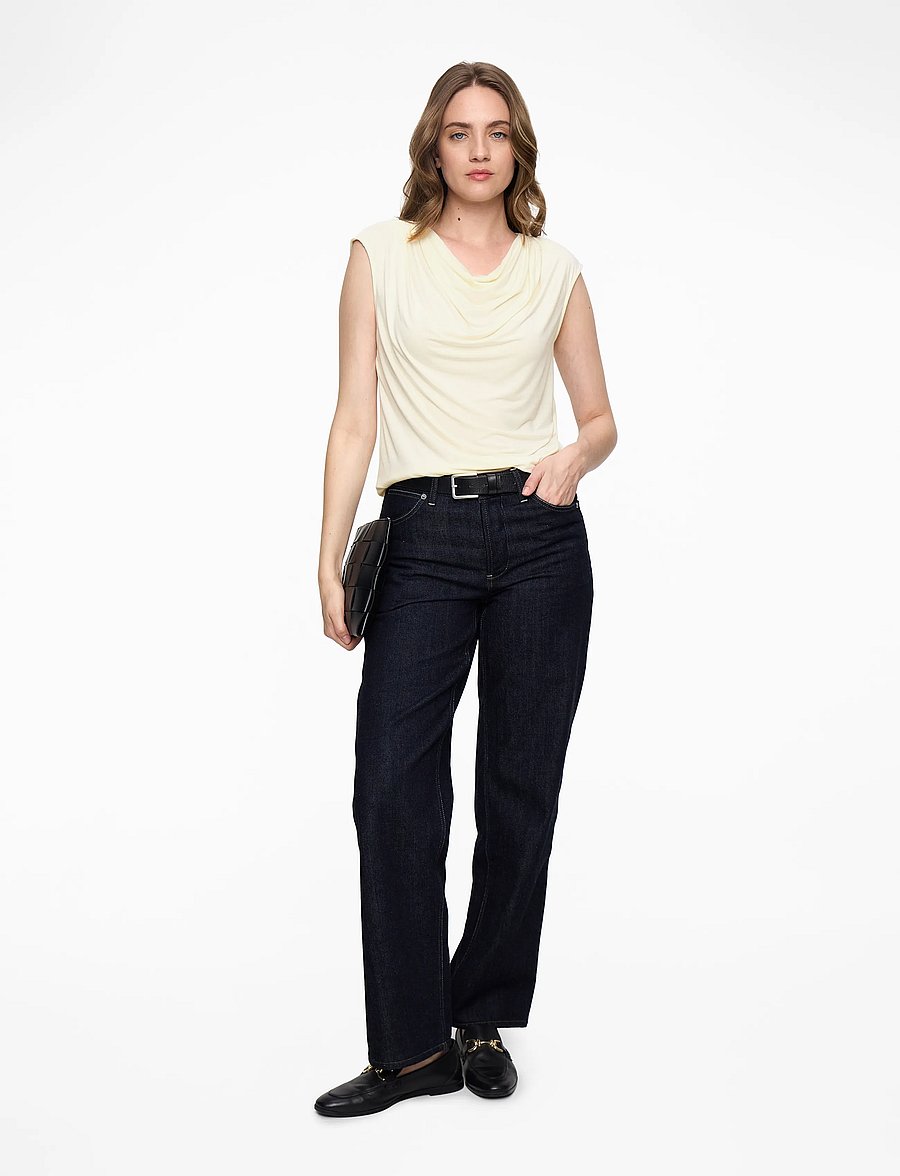 Rosemunde - RWBiarritz SS Waterfall T-shirt - t-särgid - ivory - 2