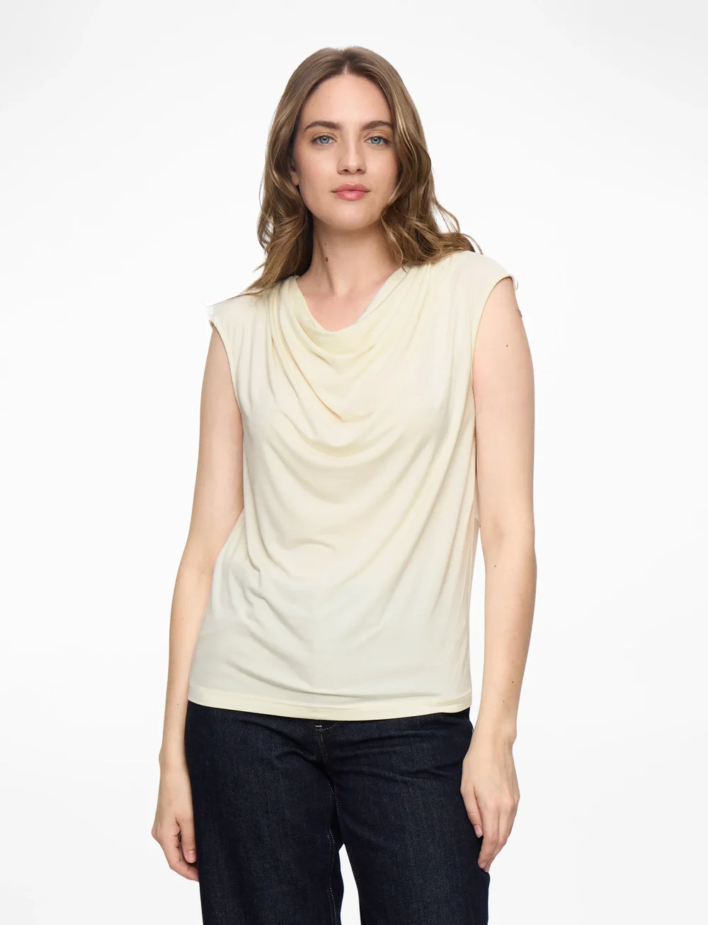 Rosemunde - RWBiarritz SS Waterfall T-shirt - linnen - ivory - 0