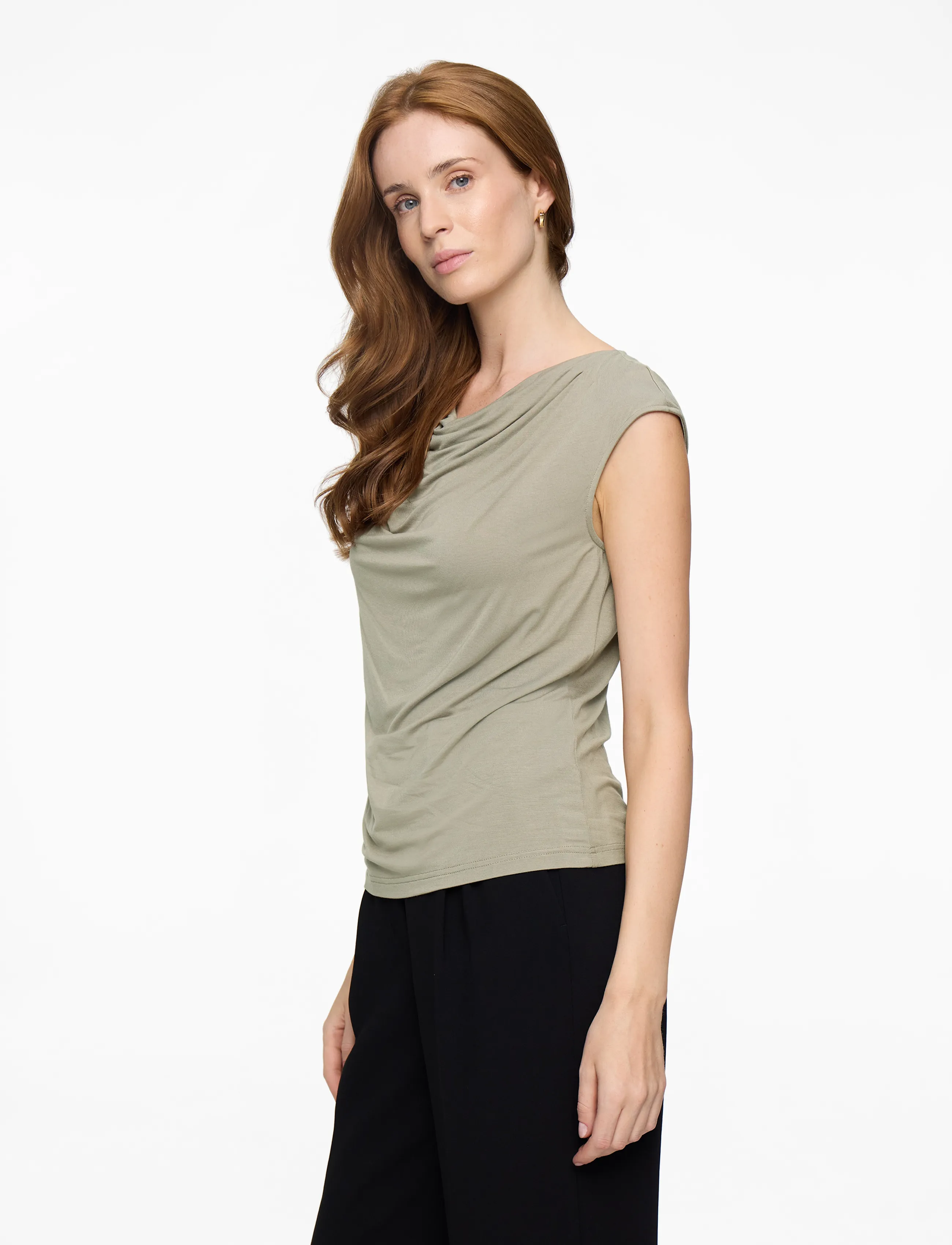 Rosemunde - RWBiarritz SS Waterfall T-shirt - laveste priser - laurel oak - 3